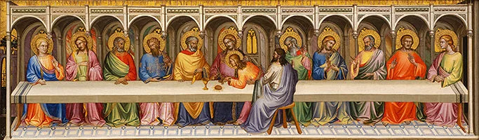 'The Last Supper' painting by Lorenzo Monaco