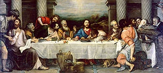 'The Last Supper' painting by Titian