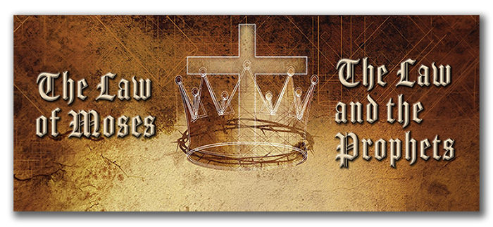 Warren's custom image of &ldquo;The Law of Moses&rdquo; and &ldquo;The Law and the Prophets&rdquo;