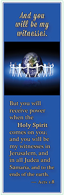 Click to enlarge Warren Camp's custom Bible bookmark of Acts 1:8.' Warren Camp's custom Bible bookmark of Acts 1:8'