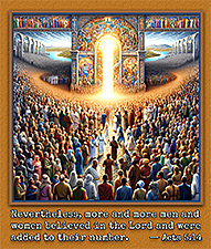 Warren Camp's custom Scripture picture of Acts 5:14