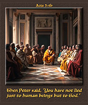 Click to enlarge Warren Camp's custom Scripture picture of Acts 5:4b. Warren Camp's custom Scripture picture of Acts 5:4b