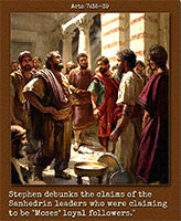 Click to enlarge Warren Camp's custom Scripture picture of Acts 7:35–39. Warren Camp's custom Scripture picture of Acts 7:35–39