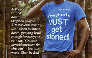 Click to enlarge Warren Camp's custom Scripture picture of Acts 7:59–60.' Warren Camp's custom Scripture picture of Acts 7:59–60'