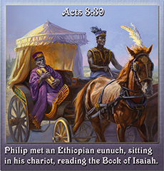 The eunuch from Ethiopia
