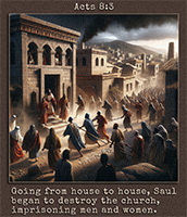 Warren Camp's custom Scripture picture of Acts 8:3