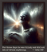 Picture of Saul being blinded