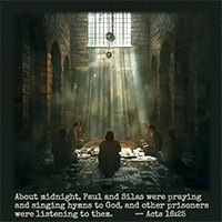 Picture of Acts 16:25 in action