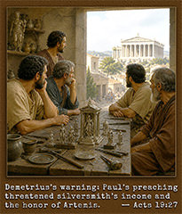 Picture of Acts 19:27 in action