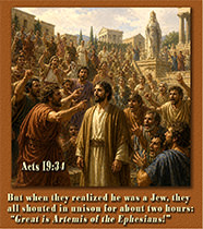 Picture of Acts 19:34 in action