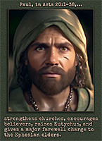 Picture of Paul's accomplishments in Acts 20:1–38