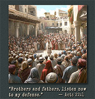 Picture of Acts 22:1 in action