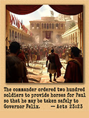 Picture of Acts 23:23 in action