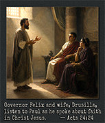 Picture of Acts 24:24 in action