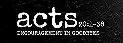 Passage header for Acts 20:1–38