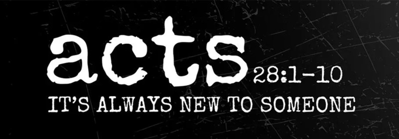 Passage header for Acts 28:1–10
