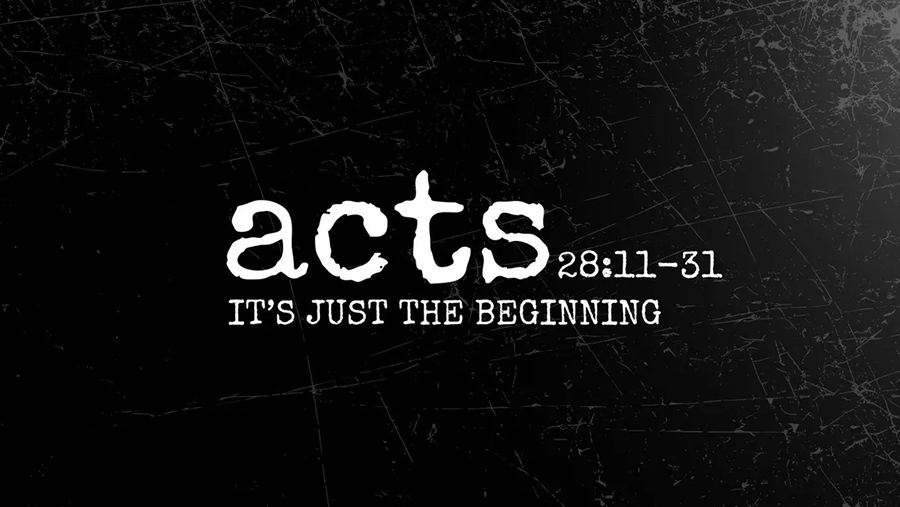 Passage header for Acts 28:11–31