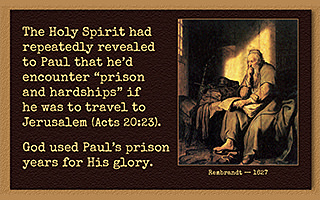 Click to enlarge this image of Paul in prison — by Rembrandt (1627). Warren's image of Paul in prison by Rembrandt (1627)