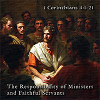 See the enlargement of Warren's custom Scripture picture of 1 Corinthians 4:1–21.
