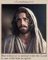 See the enlargement of Warren's custom Scripture picture of 1 Corinthians 6:17.