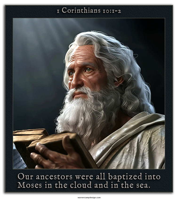 Click to enlarge Warren's AI-generated picture of Moses in 1 Corinthians 10:1–2. Warren's AI-generated picture of Moses in 1 Corinthians 10:1–2