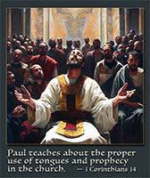 See the enlargement of Warren's custom Scripture picture of 1 Corinthians 14