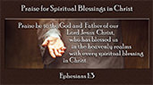 Warren Camp's custom Scripture picture of Ephesians 1:3 NIV