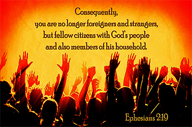 Warren Camp's custom Scripture picture of Ephesians 2:19 NIV