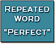 Image of repeated word 'perfect'
