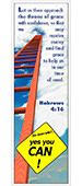 Warren Camp's custom bookmark of Hebrews 4:16