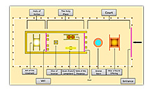 Layout of the Old Testament's earthly tabernacle