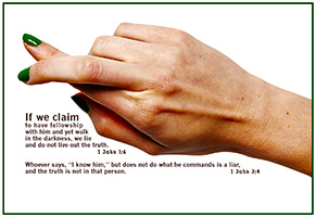 See the enlargement of Warren's custom Scripture picture of 1 John 2:4.