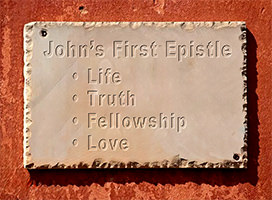 Click to enlarge 'Four Key Themes of 1 John.' Four key themes of 1 John