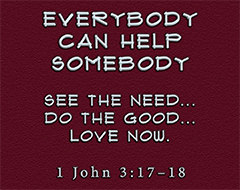 Warren's Scripture picture of 1 John 3:17–18 Warren's Scripture picture of 1 John 3:17–18