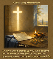 Click to enlarge Warren Camp's Scripture picture of 1 John 5:13. Warren Camp's Scripture picture of 1 John 5:13