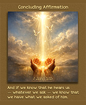 Click to enlarge Warren Camp's Scripture picture of 1 John 5:15. Warren Camp's Scripture picture of 1 John 5:15