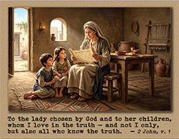 Click to enlarge Warren Camp's custom Scripture picture of 2 John v. 1. Warren Camp's custom Scripture picture of 2 John v. 1