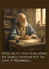 Warren Camp's styled image of 'The Theme of John's Three Epistles.'