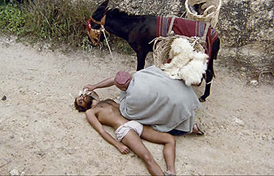 'JESUS' film clip highlighting the Parable of the Good Samaritan