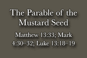 Title image of three 'mustard seed' passages