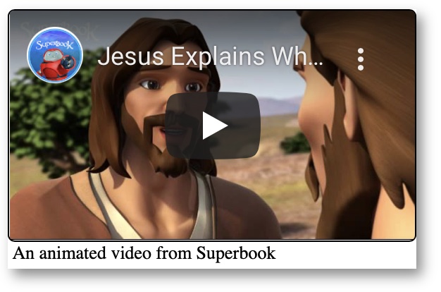 Video image that highlights why Jesus spoke in parables
