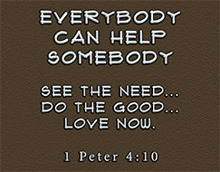 Warren's Scripture picture of 1 Peter 4:10 Warren's Scripture picture of 1 Peter 4:10