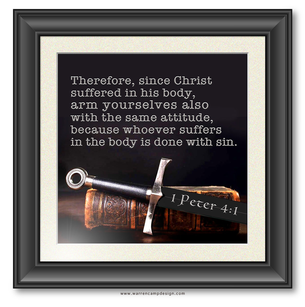 Scripture picture of 1st Peter 4:1, emphasizing the importance of arming yourself with the attitude of Jesus.