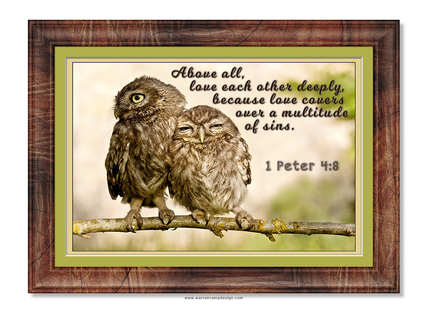 Scripture picture of 1st Peter 4:8, emphasizing the importance of loving people deeply.