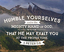 Thumbnail of Warren Camp's custom Scripture picture of 1 Peter 5:6.