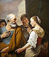 Thumbnail of Dujardin's 1663 'Denial of Peter' oil painting
