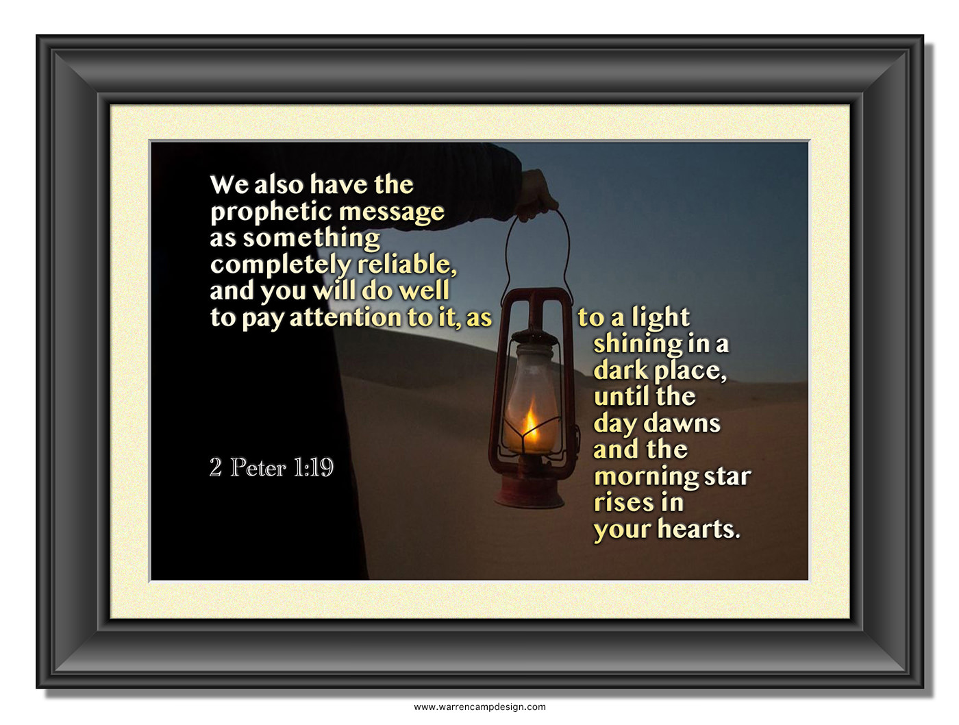 Scripture picture of 2nd Peter 1:19, emphasizing the importance of Peter's 'light shining in a dark place'