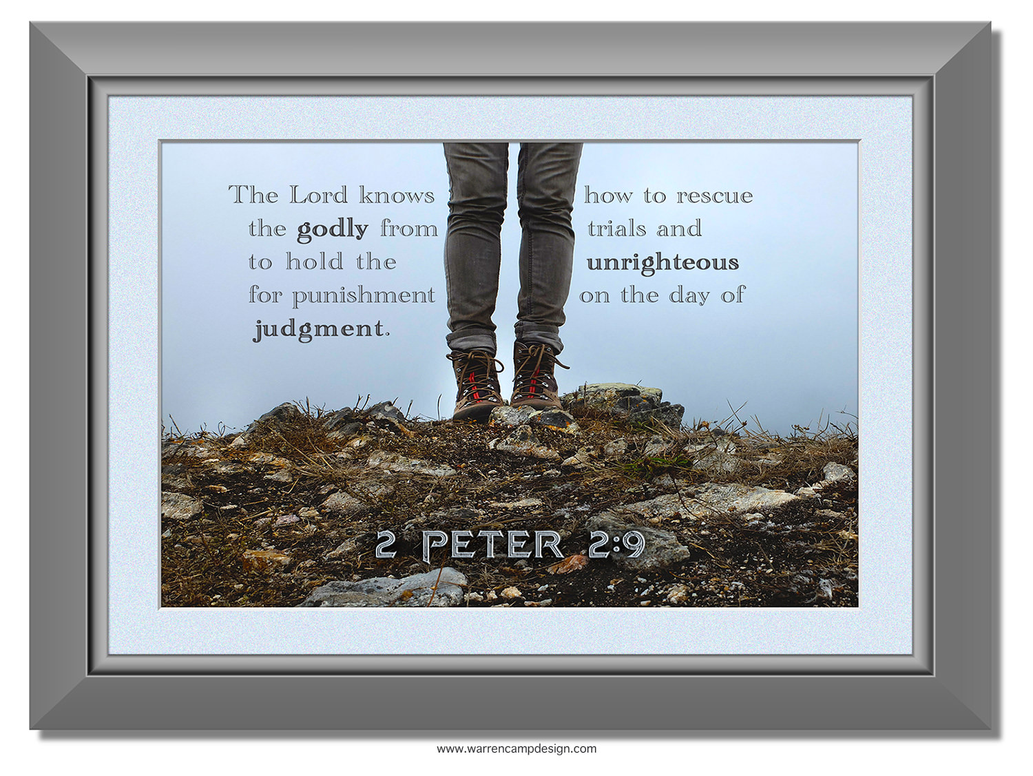 Scripture picture of 2nd Peter 2:9, emphasizing how the Lord rescues the godly and judges the unrighteous.