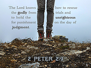 Warren Camp's custom Scripture picture of 2 Peter 2:9