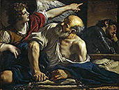 Thumbnail of 'Saint Peter Freed by an Angel' by Guercino, c. 1622. Click to open Warren Camp's 'Peter Masterpieces' Album 6. Thumbnail of 'Saint Peter Freed by an Angel' by Guercino, c. 1622. Warren Camp's 'Peter Masterpieces' photo album.